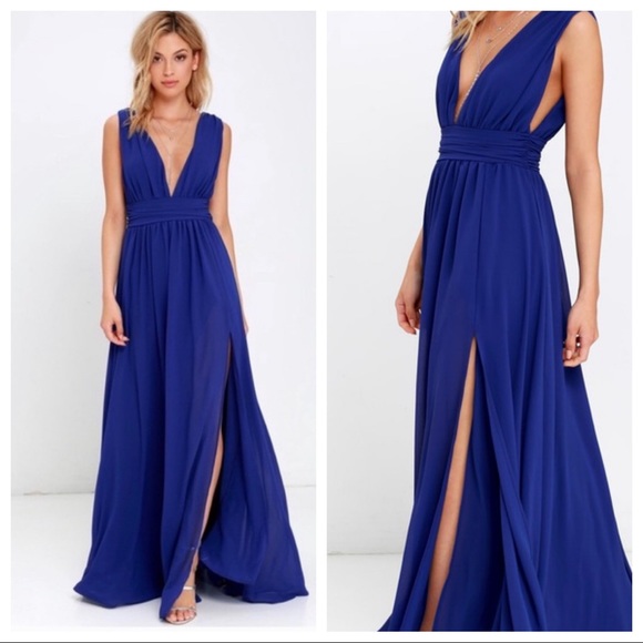 Lulus Dresses & Skirts - Lulus Heavenly Hues Royal Blue Maxi Dress • Medium